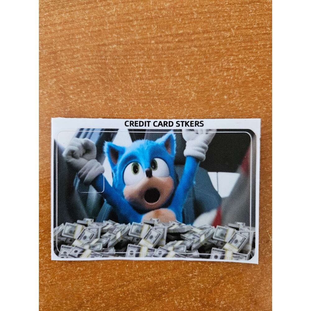 Debit Card Skin Sticker Sega Sonic The Hedgehog Credit Card Skin Sticker